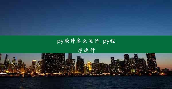 py软件怎么运行_py程序运行