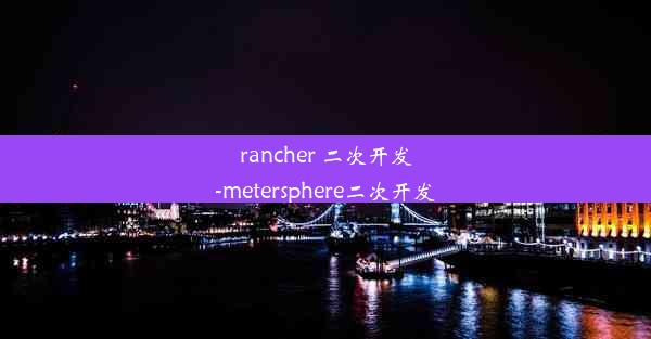 rancher 二次开发-metersphere二次开发