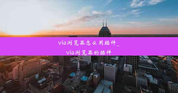 via浏览器怎么用插件_via浏览器的插件