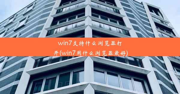 win7支持什么浏览器打开(win7用什么浏览器最好)