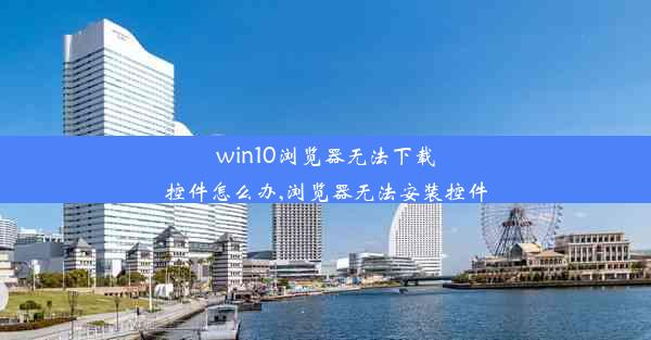 win10浏览器无法下载控件怎么办,浏览器无法安装控件