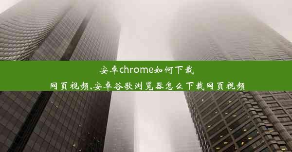 安卓chrome如何下载网页视频,安卓谷歌浏览器怎么下载网页视频