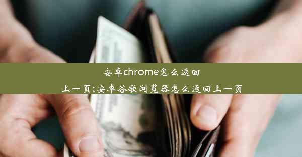 安卓chrome怎么返回上一页;安卓谷歌浏览器怎么返回上一页