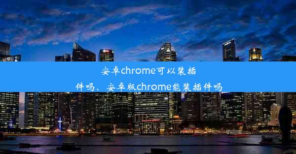 安卓chrome可以装插件吗、安卓版chrome能装插件吗