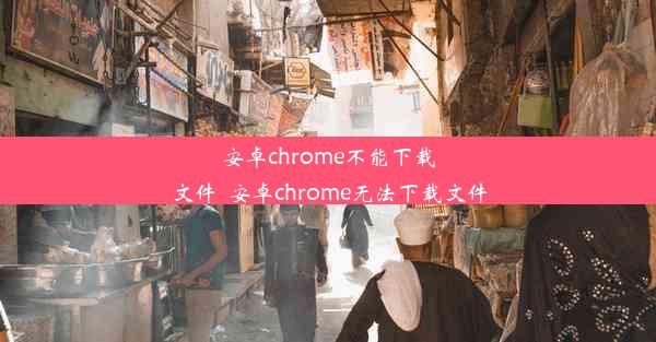 安卓chrome不能下载文件_安卓chrome无法下载文件