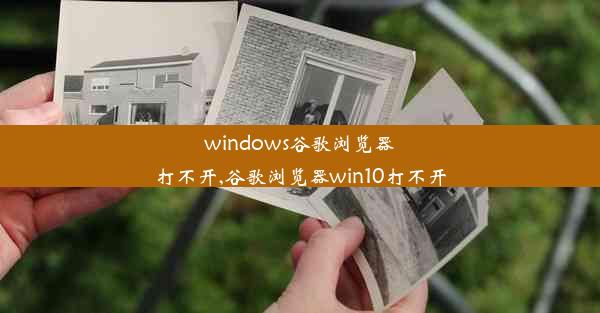 windows谷歌浏览器打不开,谷歌浏览器win10打不开