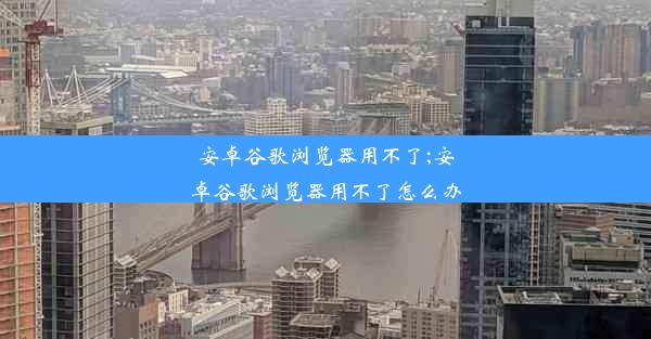 安卓谷歌浏览器用不了;安卓谷歌浏览器用不了怎么办