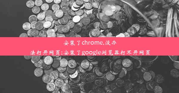 安装了chrome,没办法打开网页;安装了google浏览器打不开网页