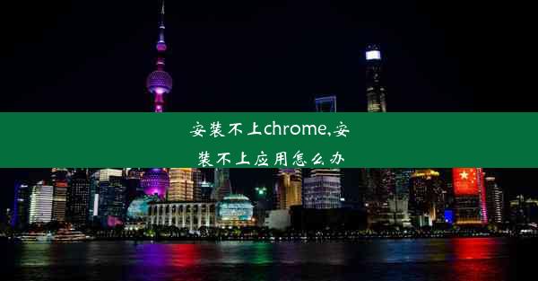 安装不上chrome,安装不上应用怎么办