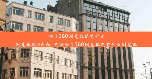 除了360浏览器还有什么浏览器用ie内核_电脑除了360浏览器还有什么浏览器