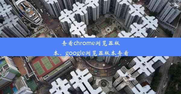 查看chrome浏览器版本、google浏览器版本查看