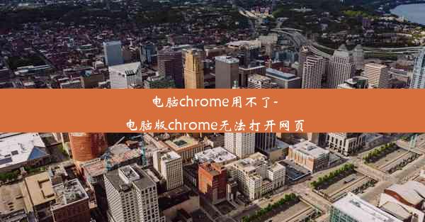 电脑chrome用不了-电脑版chrome无法打开网页