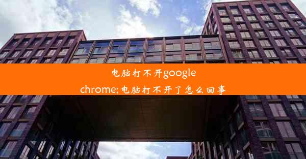 电脑打不开google chrome;电脑打不开了怎么回事