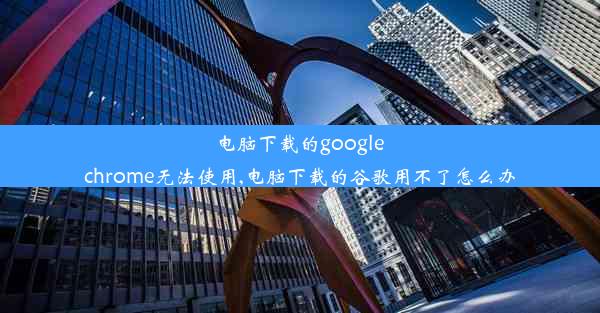 电脑下载的google chrome无法使用,电脑下载的谷歌用不了怎么办