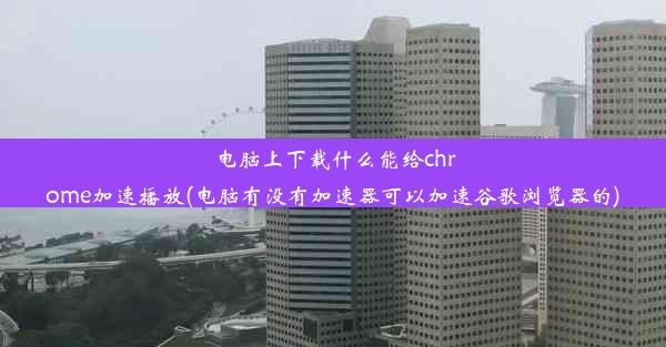 电脑上下载什么能给chrome加速播放(电脑有没有加速器可以加速谷歌浏览器的)