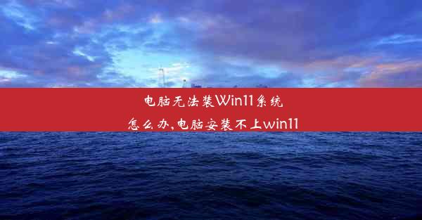 电脑无法装Win11系统怎么办,电脑安装不上win11