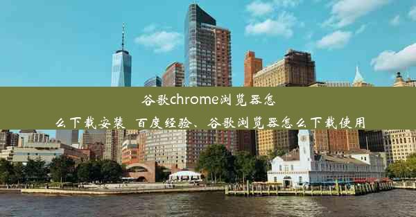 谷歌chrome浏览器怎么下载安装_百度经验、谷歌浏览器怎么下载使用