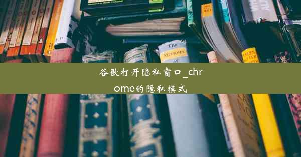 谷歌打开隐私窗口_chrome的隐私模式