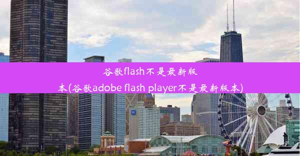 谷歌flash不是最新版本(谷歌adobe flash player不是最新版本)