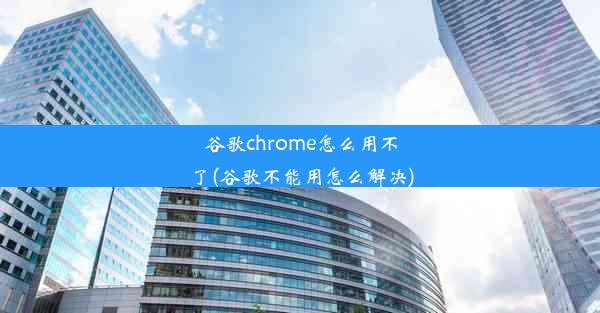 谷歌chrome怎么用不了(谷歌不能用怎么解决)