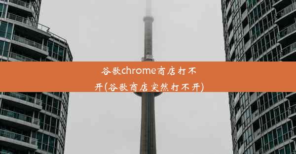 谷歌chrome商店打不开(谷歌商店突然打不开)