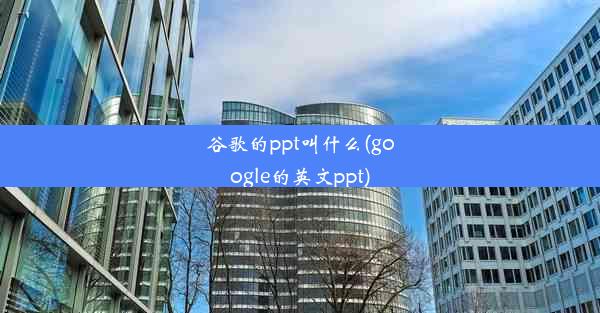 谷歌的ppt叫什么(google的英文ppt)