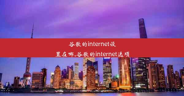 谷歌的internet设置在哪,谷歌的internet选项