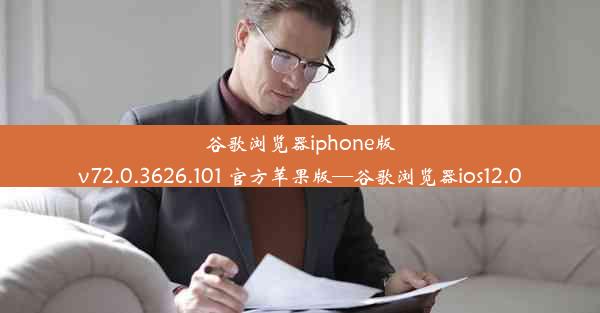 谷歌浏览器iphone版v72.0.3626.101 官方苹果版—谷歌浏览器ios12.0