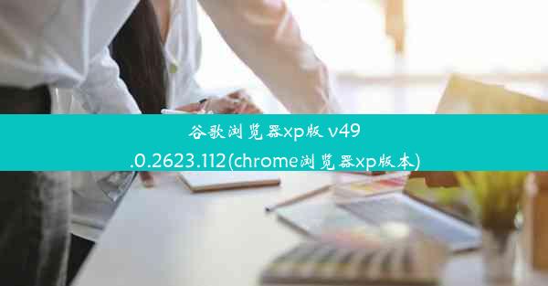 谷歌浏览器xp版 v49.0.2623.112(chrome浏览器xp版本)