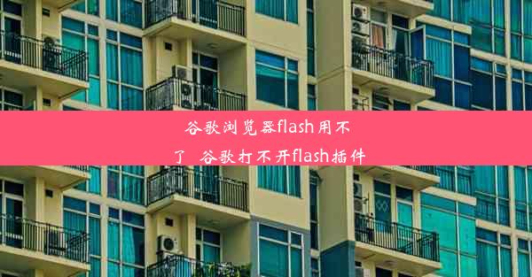 谷歌浏览器flash用不了_谷歌打不开flash插件