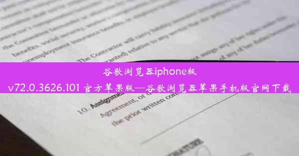 谷歌浏览器iphone版v72.0.3626.101 官方苹果版—谷歌浏览器苹果手机版官网下载