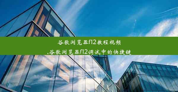 谷歌浏览器f12教程视频,谷歌浏览器f12调试中的快捷键