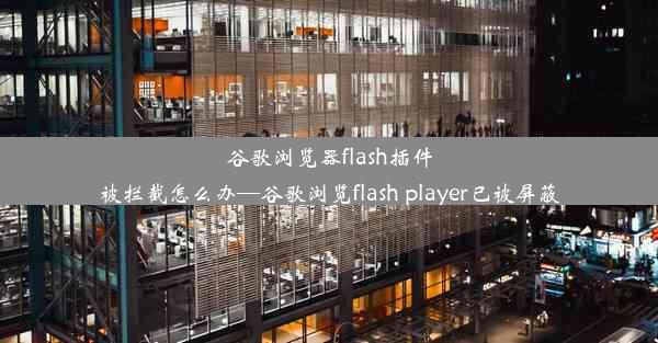 谷歌浏览器flash插件被拦截怎么办—谷歌浏览flash player已被屏蔽