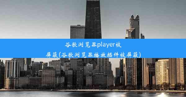 谷歌浏览器player被屏蔽(谷歌浏览器播放插件被屏蔽)