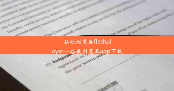 谷歌浏览器flashplayer—谷歌浏览器app下载