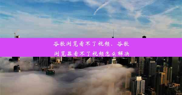 谷歌浏览看不了视频、谷歌浏览器看不了视频怎么解决