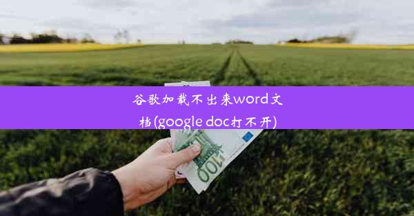 谷歌加载不出来word文档(google doc打不开)