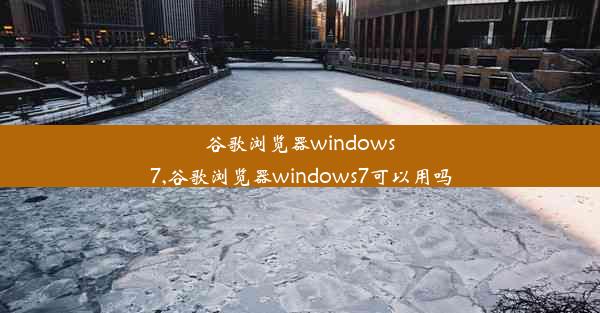 谷歌浏览器windows7,谷歌浏览器windows7可以用吗