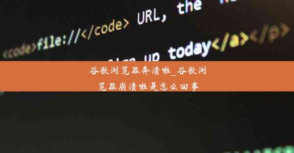 谷歌浏览器奔溃啦_谷歌浏览器崩溃啦是怎么回事