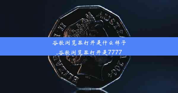 谷歌浏览器打开是什么样子,谷歌浏览器打开是7777