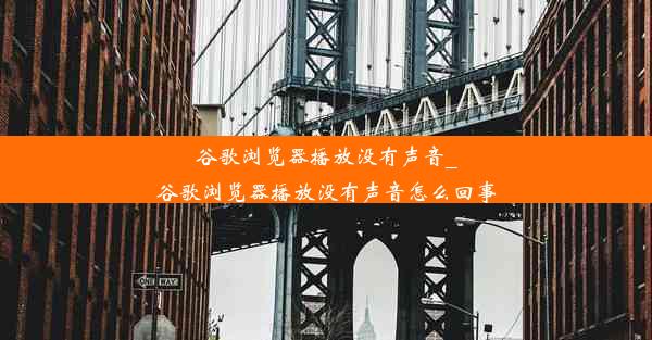 谷歌浏览器播放没有声音_谷歌浏览器播放没有声音怎么回事