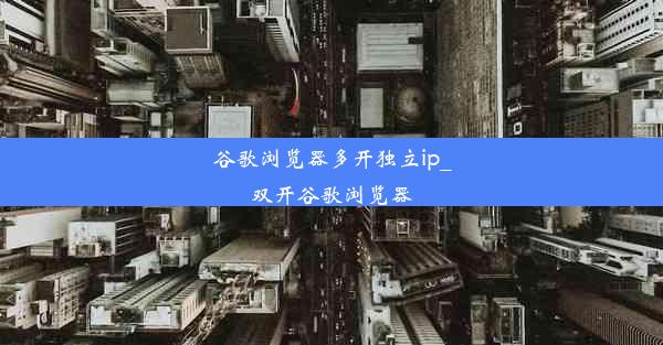 谷歌浏览器多开独立ip_双开谷歌浏览器