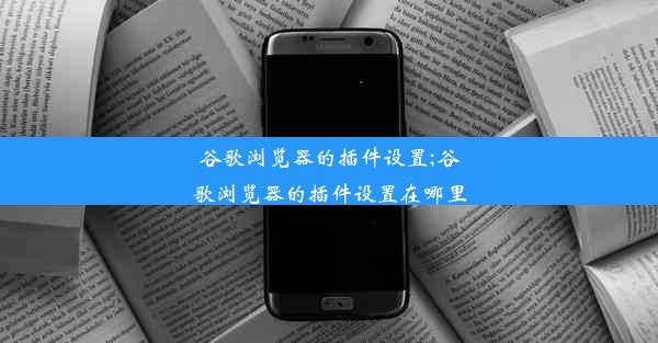 谷歌浏览器的插件设置;谷歌浏览器的插件设置在哪里