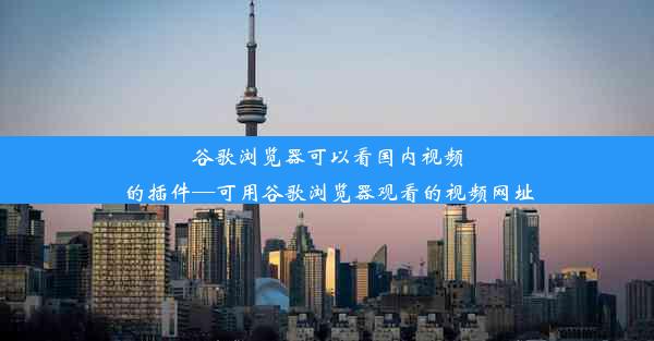 谷歌浏览器可以看国内视频的插件—可用谷歌浏览器观看的视频网址