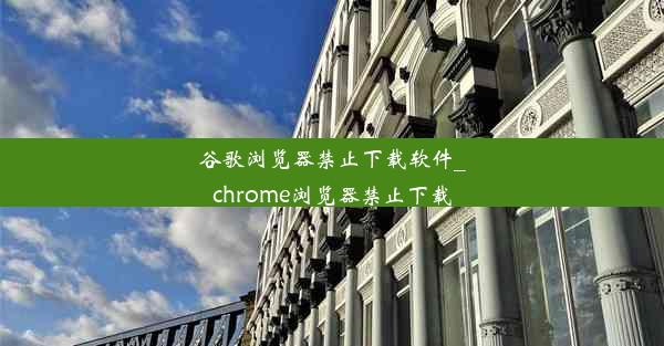 谷歌浏览器禁止下载软件_chrome浏览器禁止下载