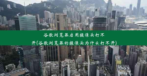 谷歌浏览器启用摄像头打不开(谷歌浏览器的摄像头为什么打不开)