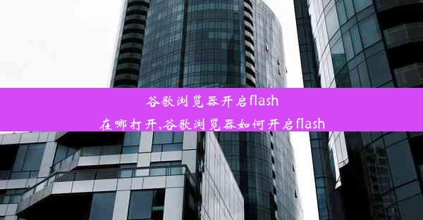 谷歌浏览器开启flash在哪打开,谷歌浏览器如何开启flash