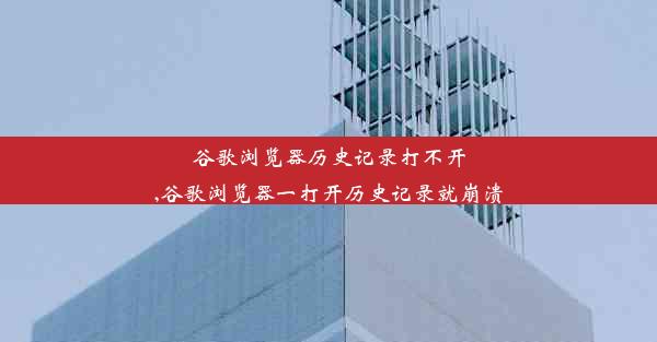 谷歌浏览器历史记录打不开,谷歌浏览器一打开历史记录就崩溃