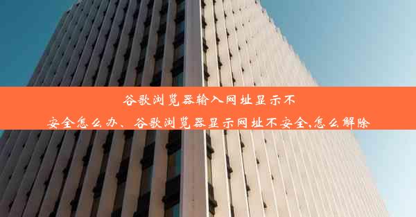 谷歌浏览器输入网址显示不安全怎么办、谷歌浏览器显示网址不安全,怎么解除