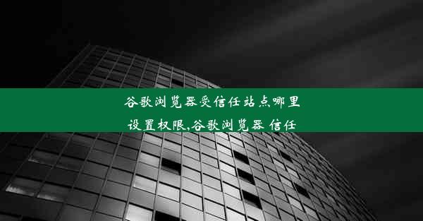 谷歌浏览器受信任站点哪里设置权限,谷歌浏览器 信任